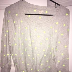 JCrew Polka Dot Sweater